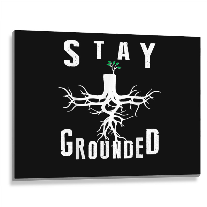 Electrician Journeyman Lineman Stay Grounded Design Metal Print Horizontal | Artistshot