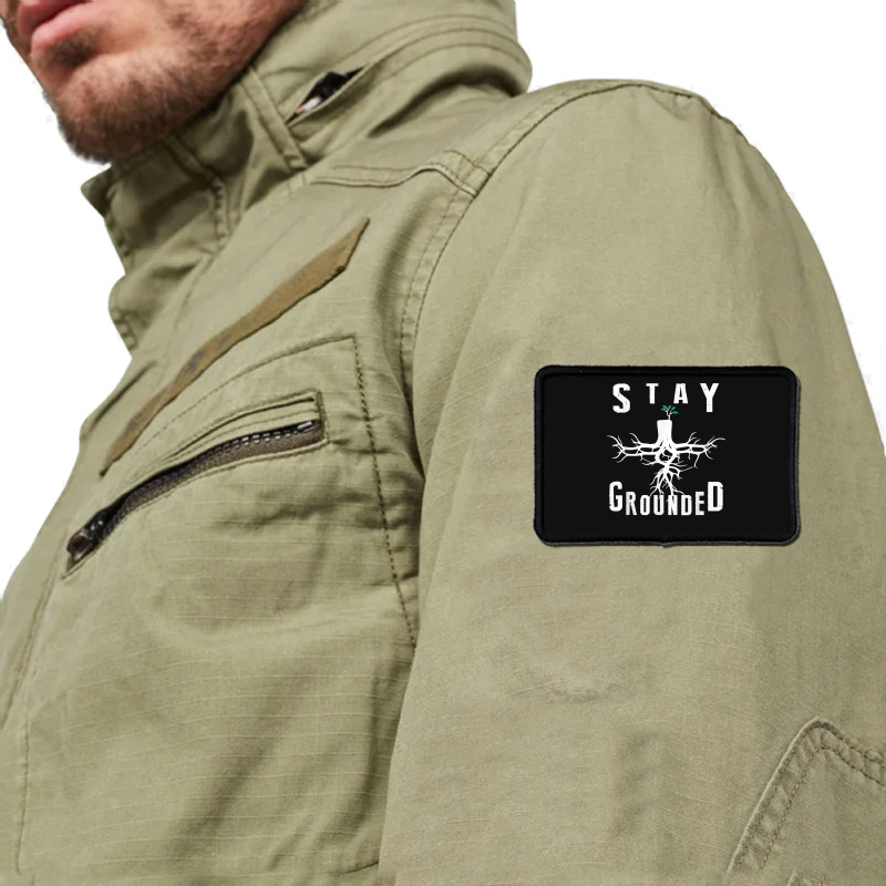 Electrician Journeyman Lineman Stay Grounded Design Rectangle Patch | Artistshot