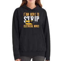 Electrician Jokes Funny Electrical Engineer Sarcastic Meme Vintage Hoodie | Artistshot