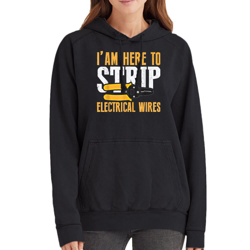 Electrician Jokes Funny Electrical Engineer Sarcastic Meme Vintage Hoodie | Artistshot