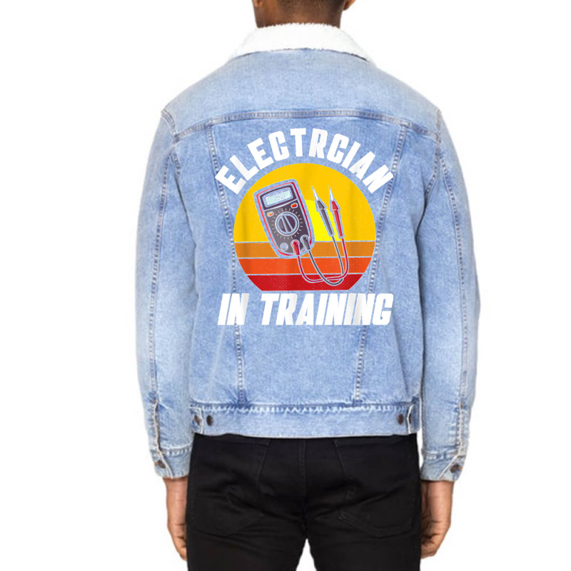 Electrician In Training Electrician Unisex Sherpa-lined Denim Jacket | Artistshot