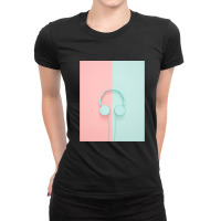 Love Headphones For Music Ladies Fitted T-shirt | Artistshot