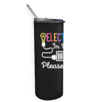 Electrician In Progress Please Wait Future Electrician Funny Premium Skinny Tumbler | Artistshot