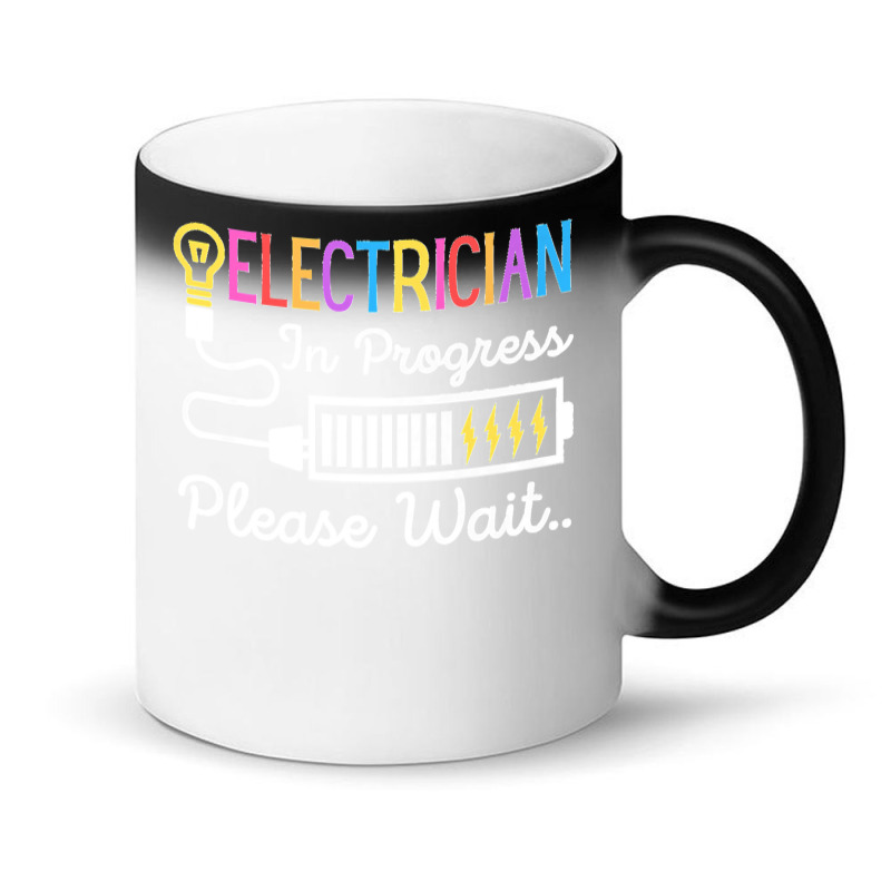 Electrician In Progress Please Wait Future Electrician Funny Premium Magic Mug | Artistshot