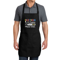 Electrician In Progress Please Wait Future Electrician Funny Premium Full-length Apron | Artistshot