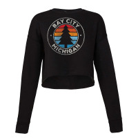 Bay City Michigan Mi Vintage Retro 70s Cropped Sweater | Artistshot