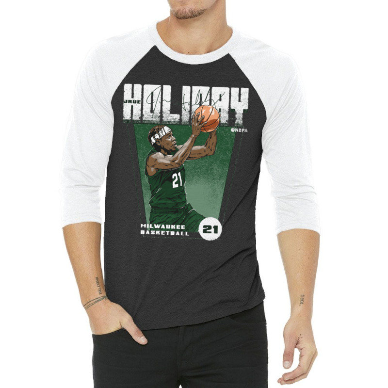 Jrue Holiday Premiere 3/4 Sleeve Shirt by TresaHollen | Artistshot