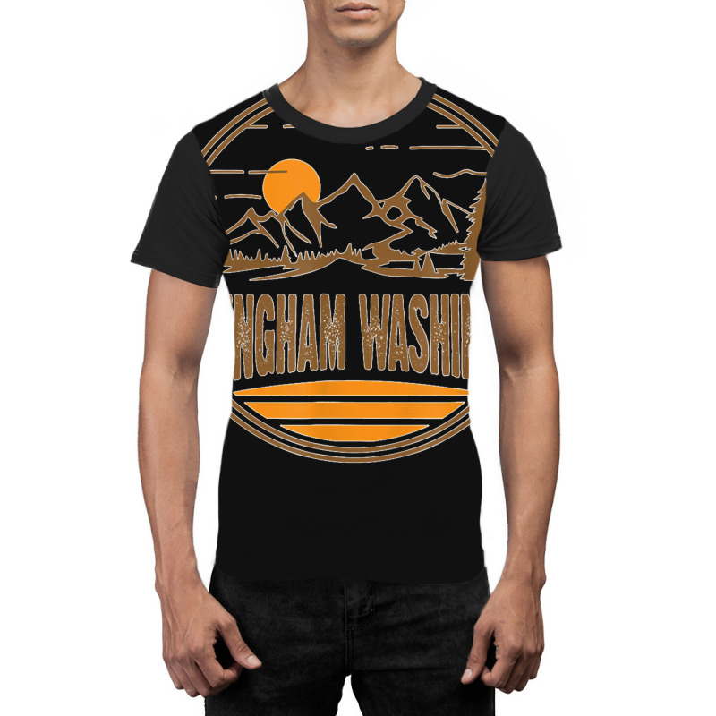 Vintage Bellingham Washington Mountain Print Graphic T-shirt | Artistshot