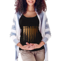 Cool Melanin Gift Men Women Funny Dripping Proud Afro Shades _002 Maternity Scoop Neck T-shirt | Artistshot