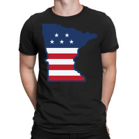 Stars And Stripes Minnesota T-shirt | Artistshot