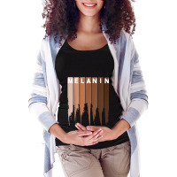 Cool Melanin Gift Men Women Funny Dripping Proud Afro Shades _004 Maternity Scoop Neck T-shirt | Artistshot