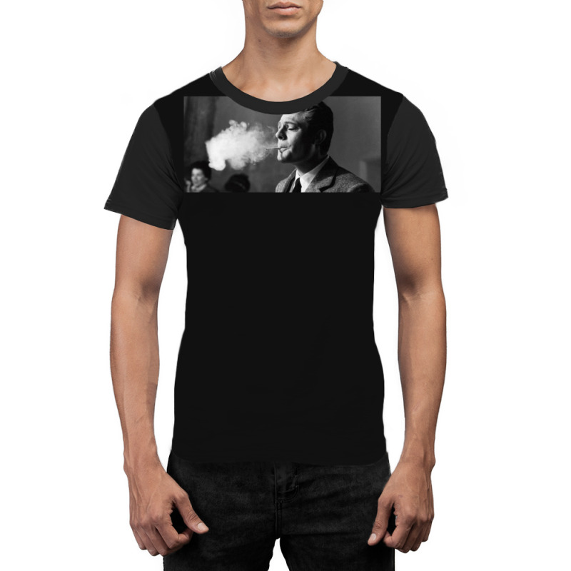 La Dolce Vita Marcello Mastroianni Graphic T-shirt | Artistshot