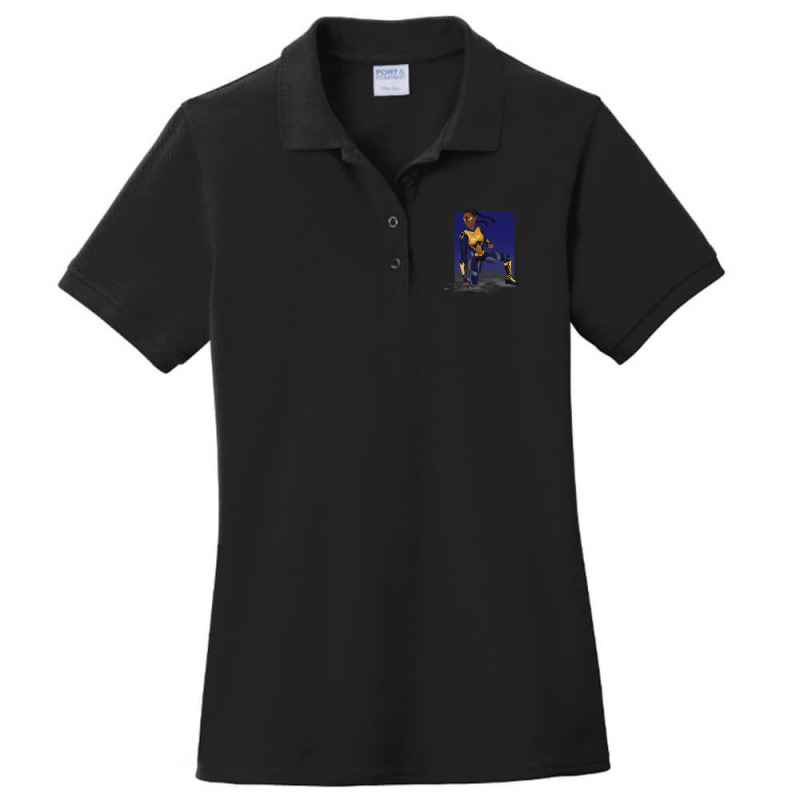 Feel The Thunder Ladies Polo Shirt by AcostaLopezJuan | Artistshot