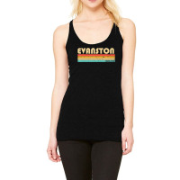 Evanston Il Illinois City Home Roots Retro 70s 80s Racerback Tank | Artistshot