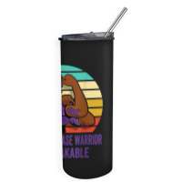 Crohn's Disease Warrior Shirt Unbreakable Skinny Tumbler | Artistshot