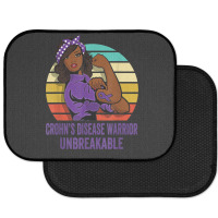 Crohn's Disease Warrior Shirt Unbreakable Rear Car Mat | Artistshot