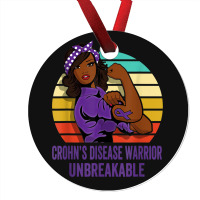 Crohn's Disease Warrior Shirt Unbreakable Ornament | Artistshot