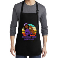 Crohn's Disease Warrior Shirt Unbreakable Medium-length Apron | Artistshot