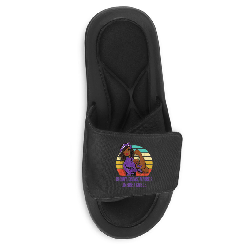 Crohn's Disease Warrior Shirt Unbreakable Slide Sandal | Artistshot