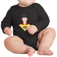 Captain Barbel (minimal) Long Sleeve Baby Bodysuit | Artistshot