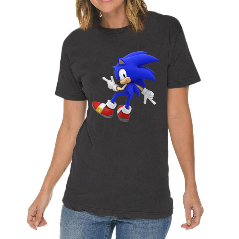 Classic Blue Super Hedgehog Vintage T-Shirt by ElaineABernard | Artistshot