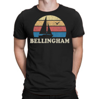 Bellingham Wa Vintage Sailboat 70s Throwback Sunset T-shirt | Artistshot