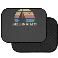 Bellingham Wa Vintage Sailboat 70s Throwback Sunset Rear Car Mat | Artistshot