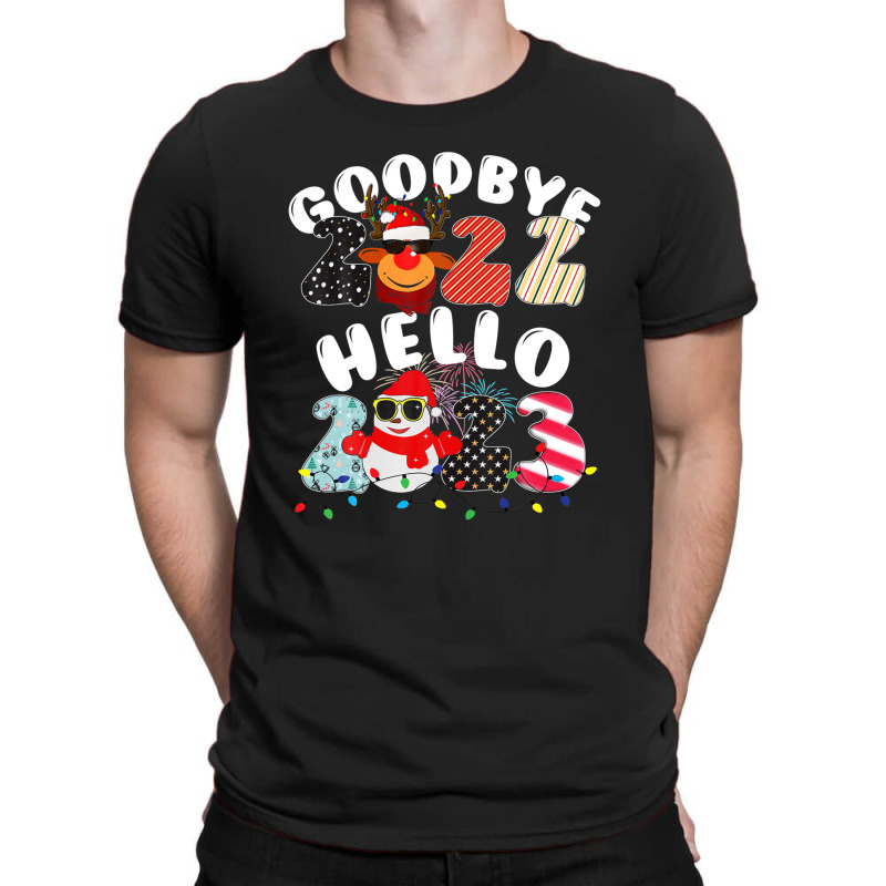 Goodbye 2022 Hello 2023 Cute Christmas Tee T-shirt | Artistshot