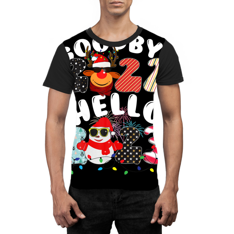 Goodbye 2022 Hello 2023 Cute Christmas Tee Graphic T-shirt | Artistshot