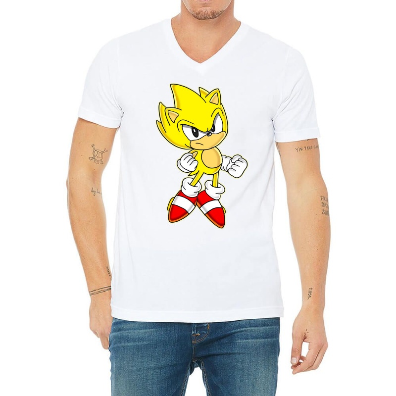 Cute Yellow Hedgehog V-Neck Tee by ElaineABernard | Artistshot