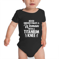 Cool Knee Surgery For Women Girls Titanium Knee Replacement Baby Bodysuit | Artistshot