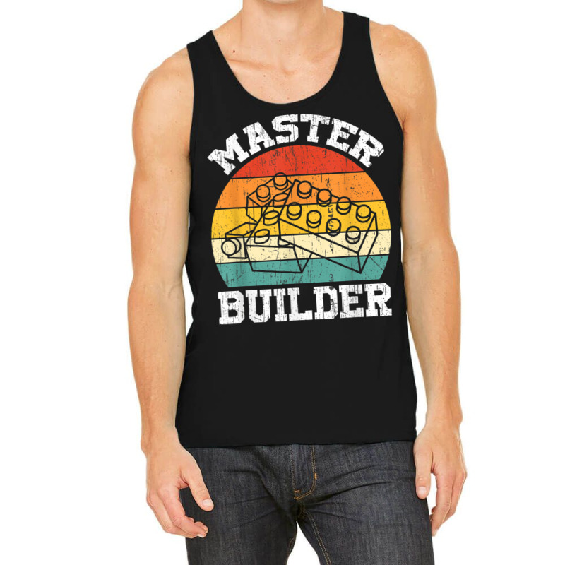 Master Builder Kids Building Blocks Brick Toy Master Builder 1 Tank Top | Artistshot