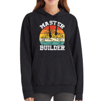 Master Builder Kids Building Blocks Brick Toy Master Builder 1 Vintage Hoodie | Artistshot