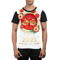 Happy Lunar New Year 2023 Year Of The Rabbit Graphic T-shirt | Artistshot