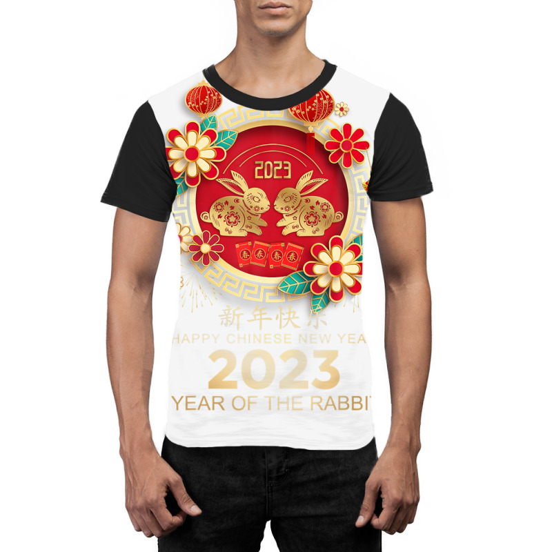 Happy Lunar New Year 2023 Year Of The Rabbit Graphic T-shirt | Artistshot