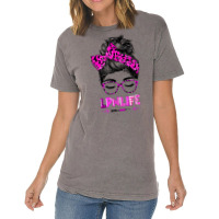 Lpn Life Nurse Women Messy Bun Leopard Rn Cna Lpn Healthcare T Shirt Vintage T-shirt | Artistshot