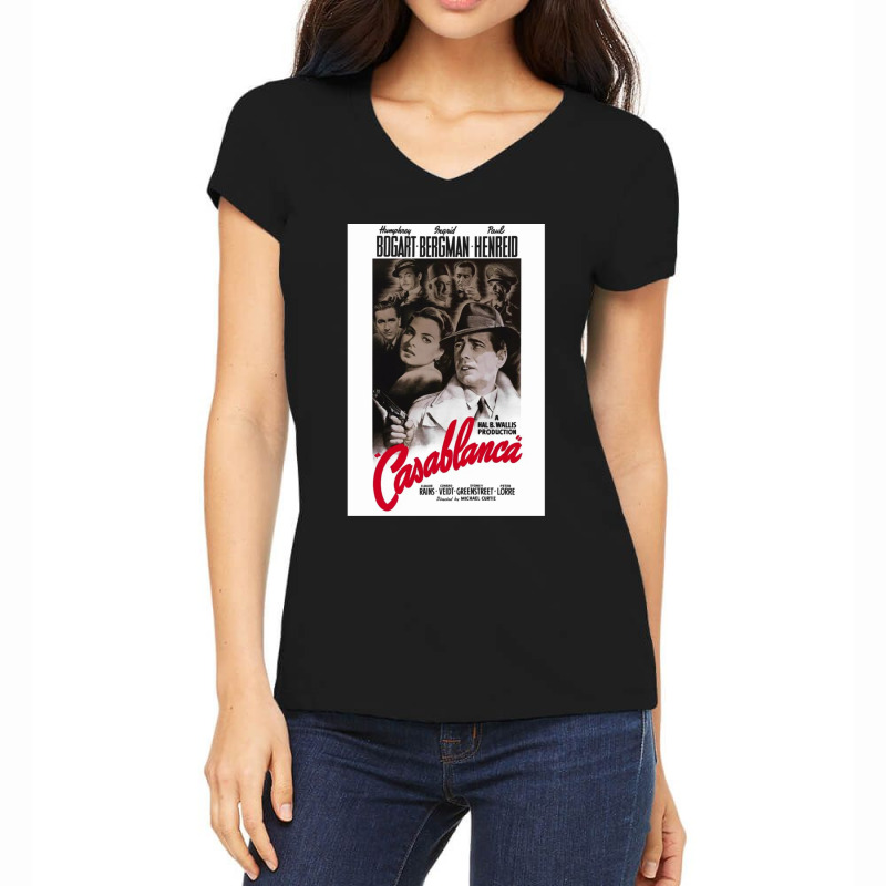 Bogart Women's V-Neck T-Shirt by GaryDustinKnutson | Artistshot