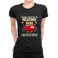 Funny Book Reader Art For Men Women Bookish Book Nerd Lover Ladies Fitted T-shirt | Artistshot