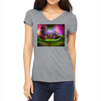 Fantasy Fairyland Women's V-neck T-shirt | Artistshot