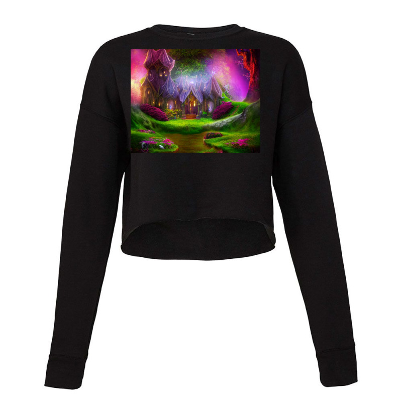 Fantasy Fairyland Cropped Sweater by ShotHiroToTheMoon | Artistshot