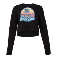 Big Sur California Ca Vintage 70s Retro Surfer Cropped Sweater | Artistshot