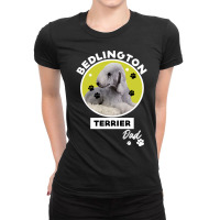 Bedlington Terrier Dog Dad Ladies Fitted T-shirt | Artistshot