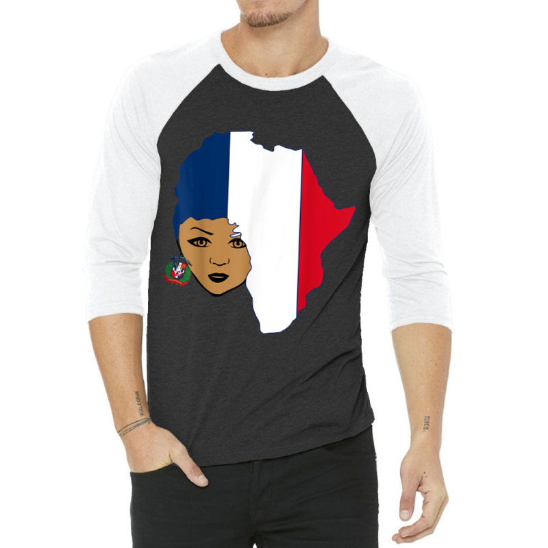 Dominican  Shirt Dominican Republic Afro Latina 3/4 Sleeve Shirt by KYLEEORGE | Artistshot