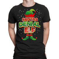 Denial Elf Christmas T-shirt | Artistshot