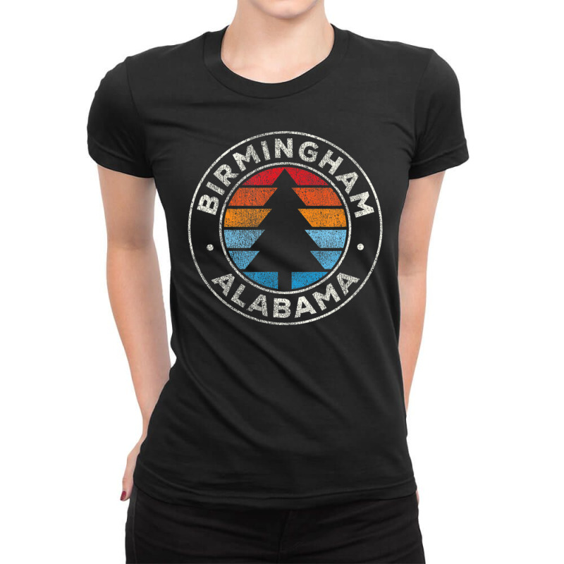 Birmingham Alabama Al Vintage Retro 70s Ladies Fitted T-Shirt by michaelyounger19 | Artistshot