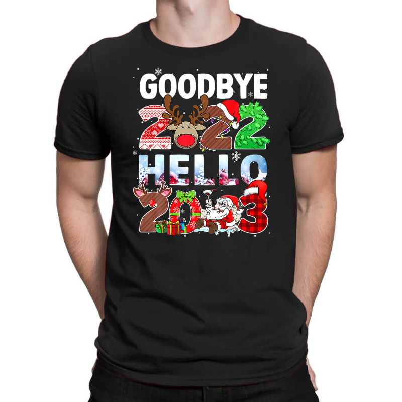 Goodbye 2022 Hello 2023 Cute Christmas Tee T-shirt | Artistshot