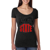 Washington State Tank Top Women's Triblend Scoop T-shirt | Artistshot