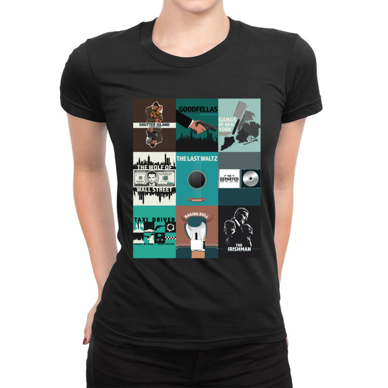 Martin Scorsese Classic Films Movie Art Ladies Fitted T-Shirt by SusanneRestemayer | Artistshot