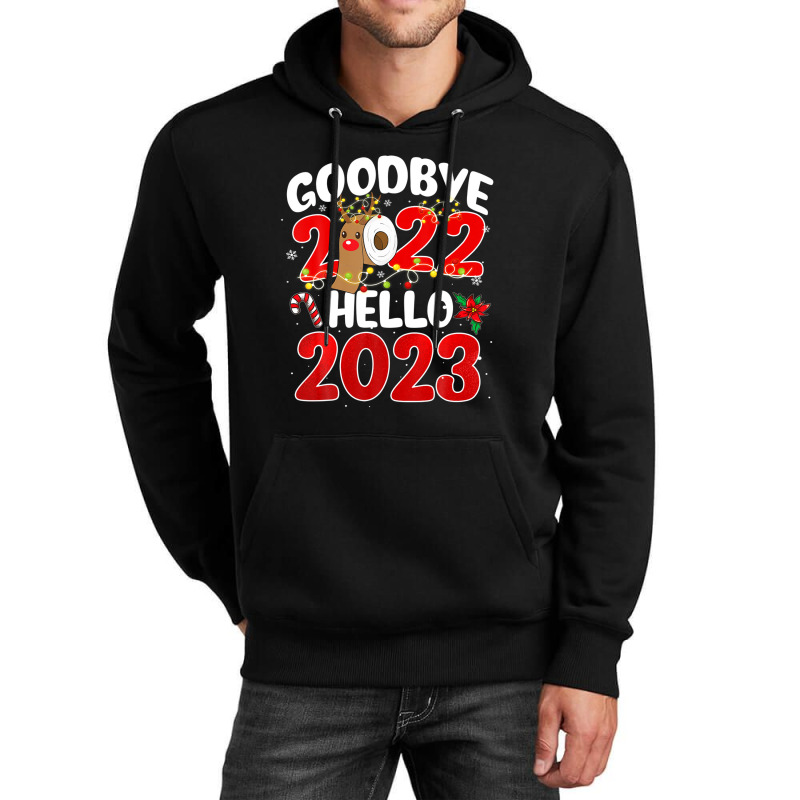 Goodbye 2022 Hello 2023 Cute Christmas Tee Unisex Hoodie | Artistshot