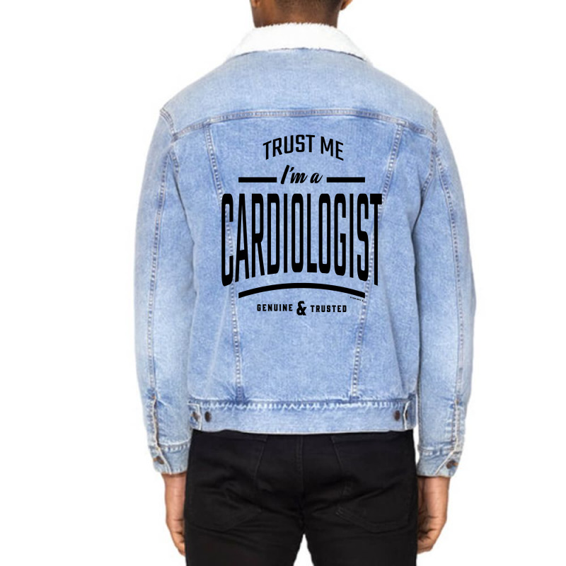 Cardiologist Unisex Sherpa-Lined Denim Jacket by Ale Ceconello | Artistshot